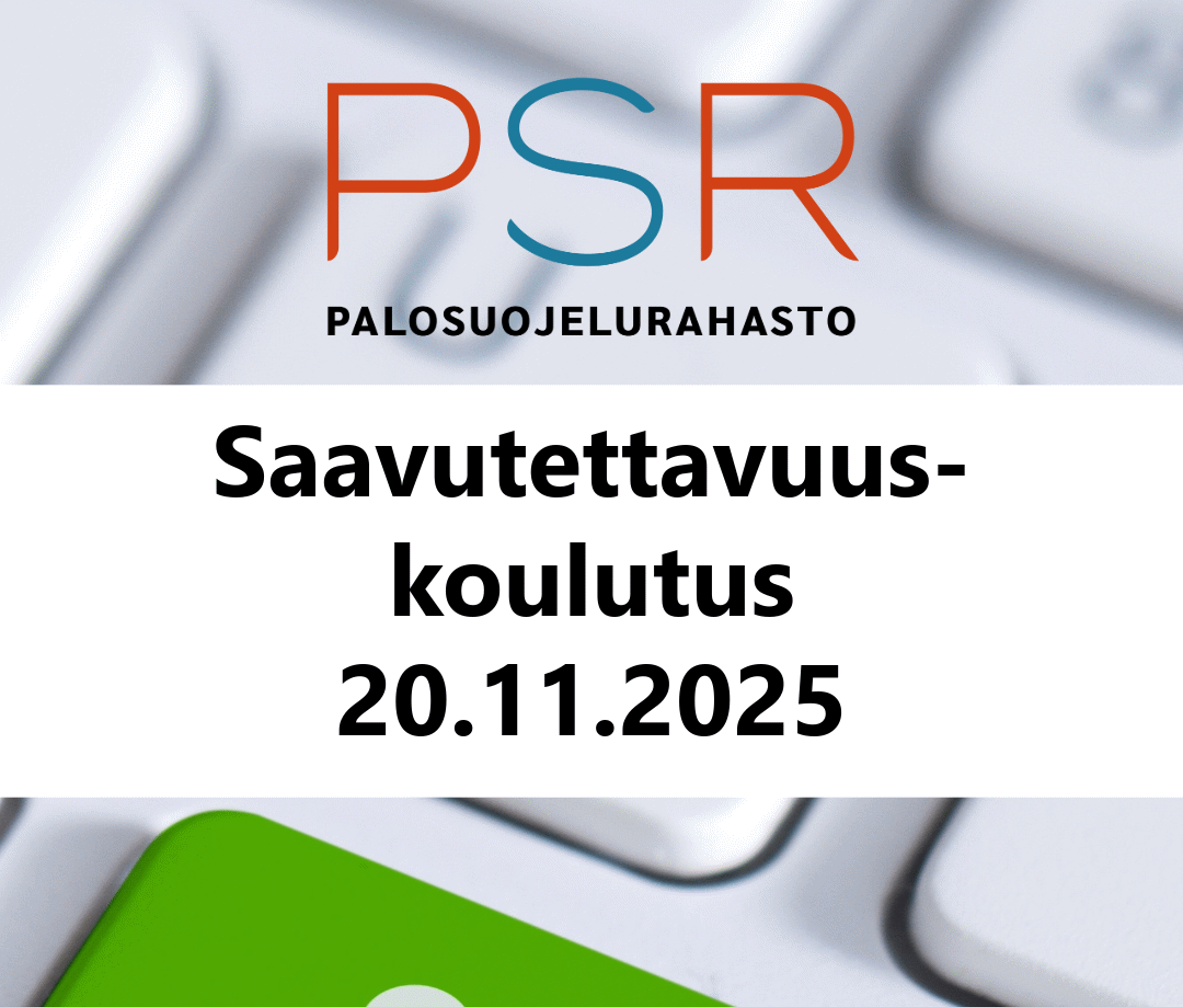 Palosuojelurahasto järjestää avoimen saavutettavuuskoulutuksen 20.11.2025